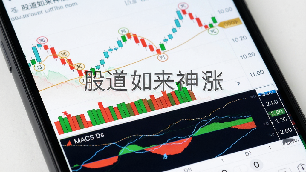 ����չʾ�ֻ���Ļ��д����Ļ����ʾ��Ʊ��������ͼ��MACDָ�괰�ڣ�ͼ����