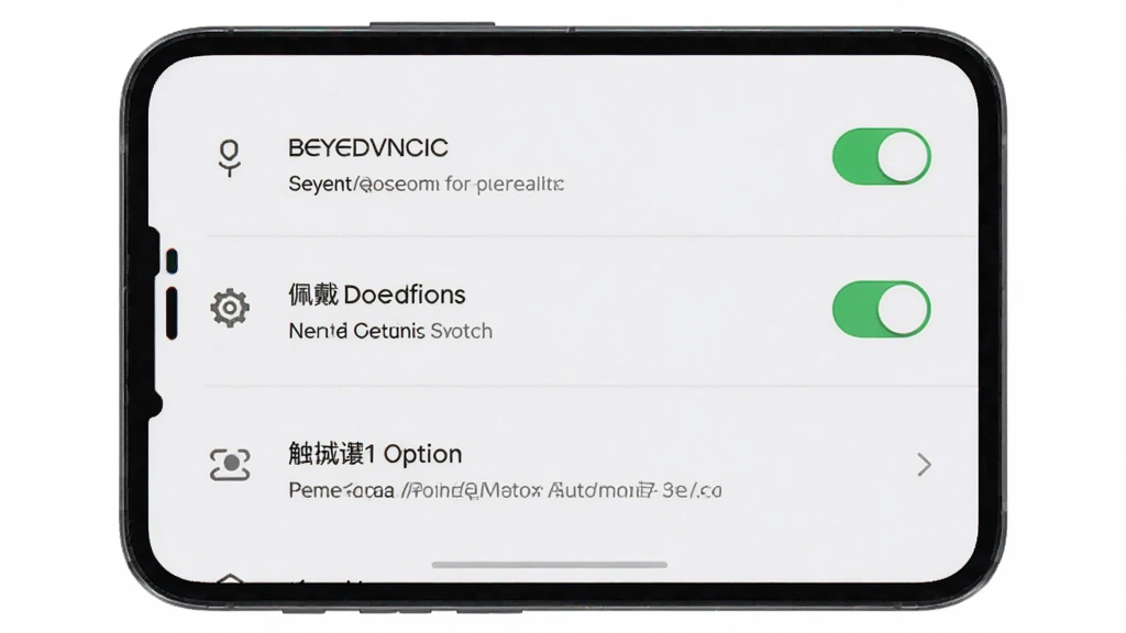 beyerdynamic 应用设置界面展示佩戴检测开关与触控设置选项,主体为手机屏幕,布局为列表式排版,风格为极简浅色界面,细节包括开关按钮、图标、说明文字,画质高清干净无多余元素