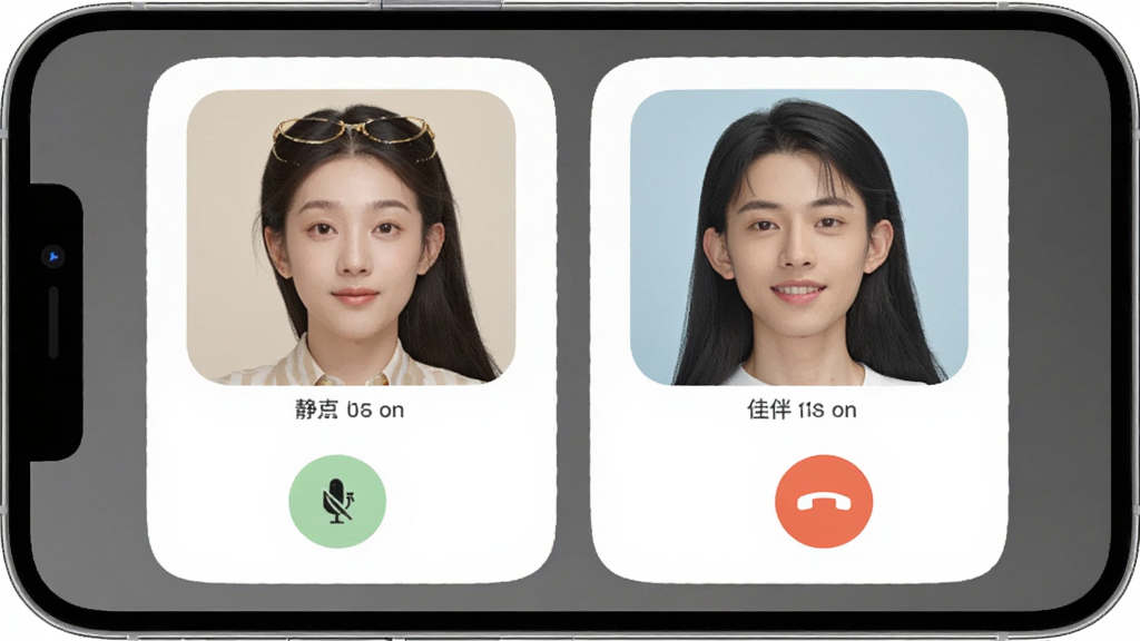 一部手机显示