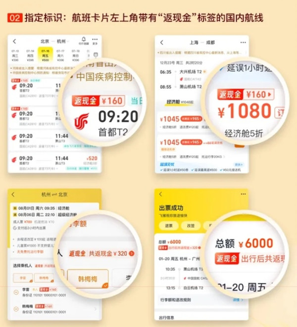 飞猪旅行送票上门版(原阿里旅行)特惠机票订单详情和送票上门物流跟踪