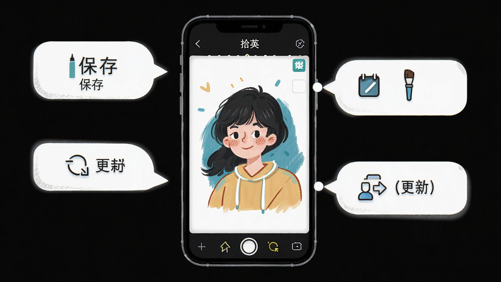 һ��չʾ�ֻ��滭Ӧ��ʹ�ü��ɵĲ廭��������һ���ֻ���ʾ��