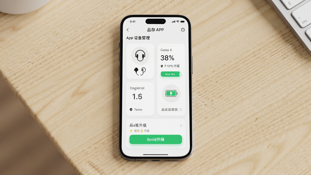 ����Ϊһ�������ֻ���Ļ��ʾƷ��APP�豸�������棬����Ϊ�ֻ����з�����ǳɫ���棬�Ű���ü��󷽵Ŀ�Ƭʽ��Ϣչʾ�����Ϊ�ִ��Ƽ����������ϣ�ϸ�ڰ�������ͼ�ꡢ�����ٷֱȡ��̼�������ť��Ԫ�أ����ʸ��塢�ɾ����޶���Ԫ��