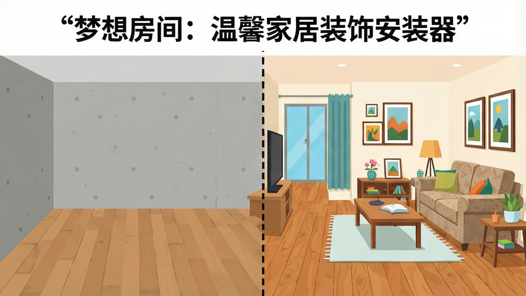 һ��չʾ���䲼�ָ�����̵Ĳ廭������������ͬһ����������ҶԱ�Ч�������Ϊ�հ�ˮ��ǽ����׵ذ壬�Ҳ�Ϊ����ľ�ذ塢�ڷŲ���ɳ����輸��ǽ��һ�����ܰ������������ú���������֣��м������߷ָ������Ϊ�����ƽ�廭��ϸ�ڰ����Ҿ������ߡ�����ɫ��������װ��С��������ʸɾ������������Ϸ������ű�ע����