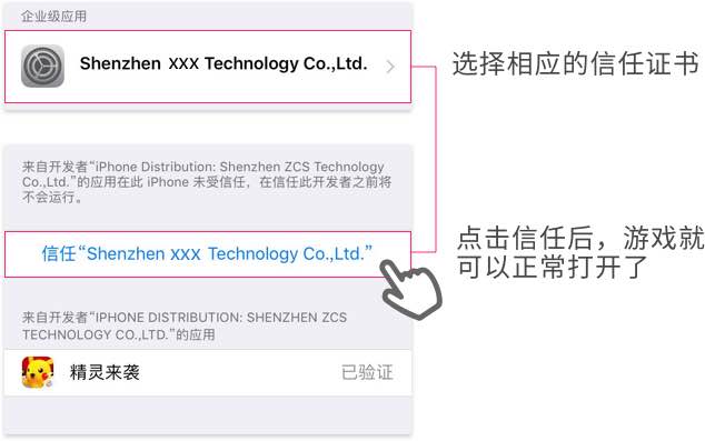 百万答题助手ios 描述文件信任设置操作配图