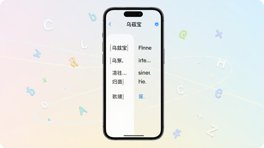 手机屏幕中显示