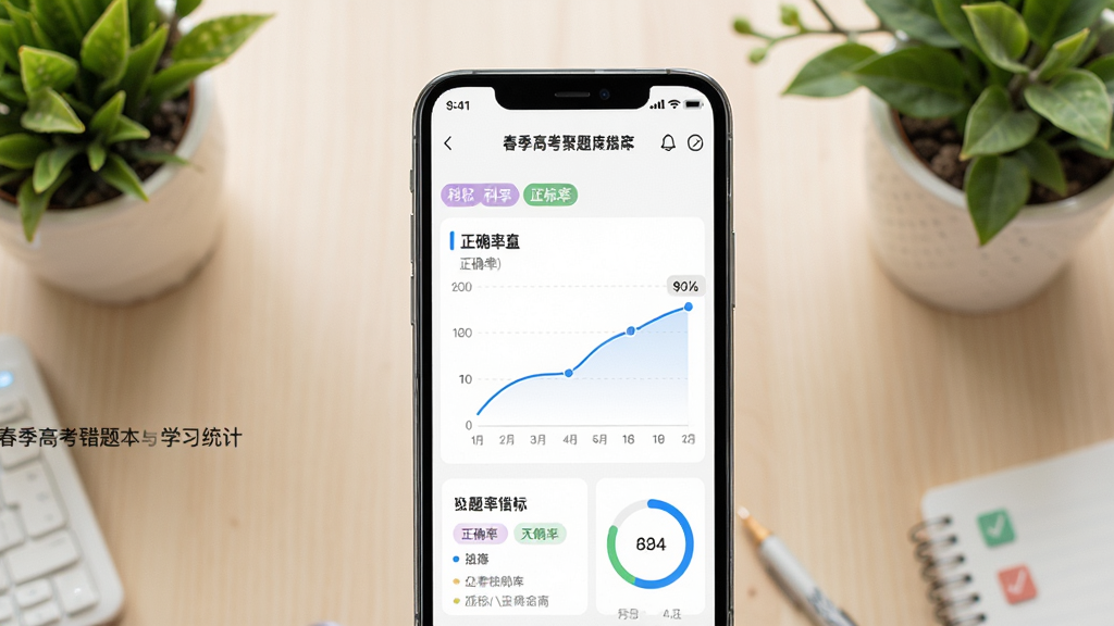 �����߿��������Ȿ��ѧϰͳ�ƽ��棬�ֻ���Ļչʾ�����б�����ȷ������ͼ������Ϊǳɫ��������ֲ��׺�����ֲ��þ��й�ͼͻ���ֻ����ݣ�����ִ���Լѧϰ���߷磬ϸ�ڰ�����Ŀ��ǩ�ͽ���Բ�������ʸɾ�����������Ԫ��