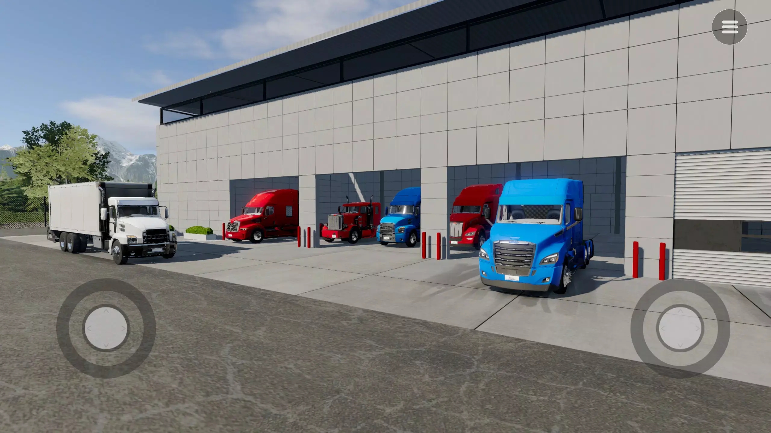 运输卡车模拟器Transporter Sim - Transport Games 车库升级 卡车改装界面