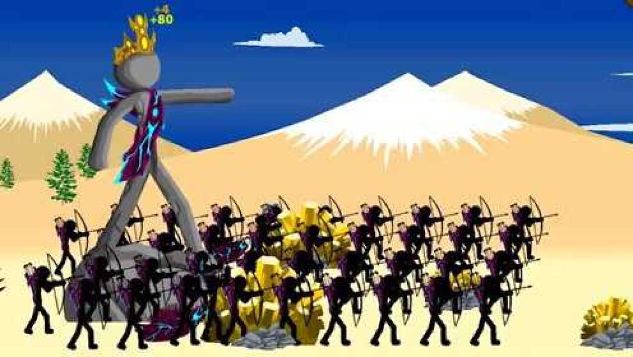 火柴人战争联盟 前期开荒 盾兵弓箭手法师 平民阵容 推图实拍