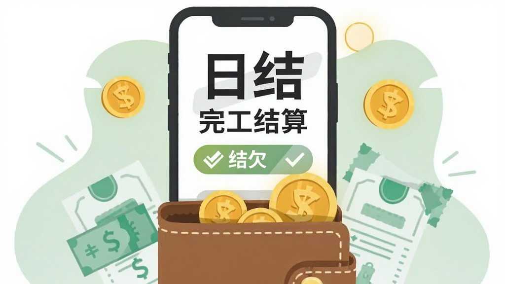 һ��չʾн�ʽ������Ĳ廭������������һ���ֻ�����Ļ���С��սᡱ���깤���㡱�������ͽ��ͼ�꣬�ֻ��·���һ���򿪵�Ǯ��ͼ������Χ��׺��Ӳ�Һ��˵����ţ����幹ͼ���У����Ϊ��ƽ����ҵ�廭������Ϊǳ��ɫ�����ʸɾ�����