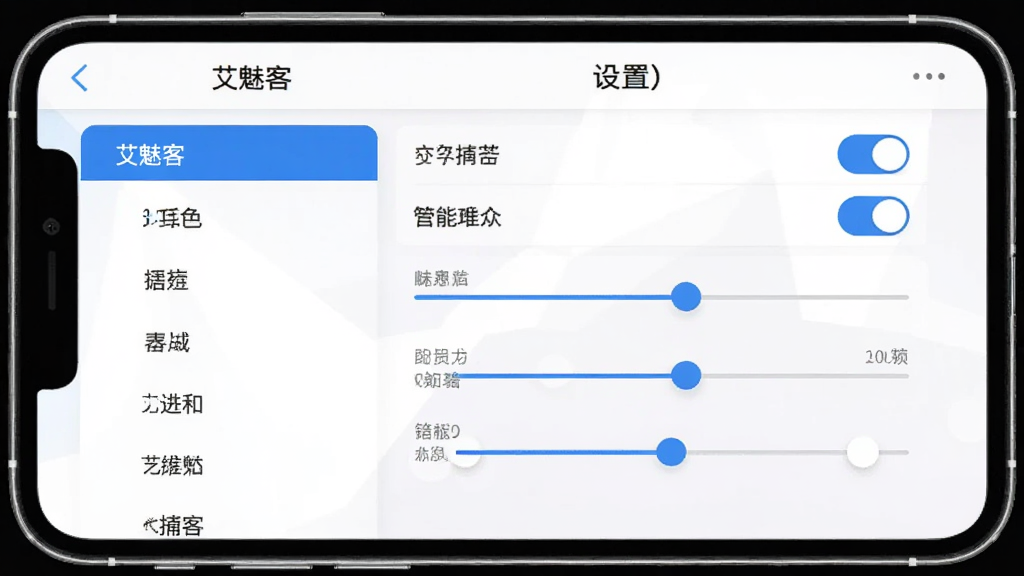 手机界面展示