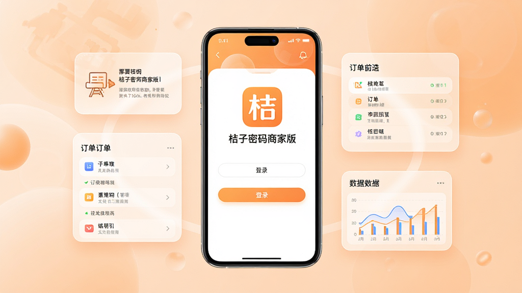 画面主体是一部竖屏智能手机,屏幕中央显示