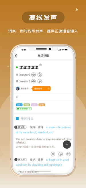 真真有词 安卓版 查词界面