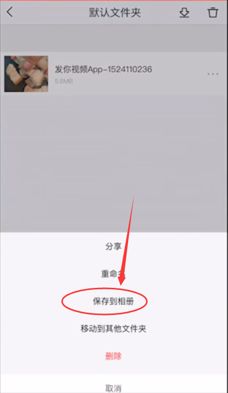 快手视频加长版下载 保存到手机相册后文件管理操作配图