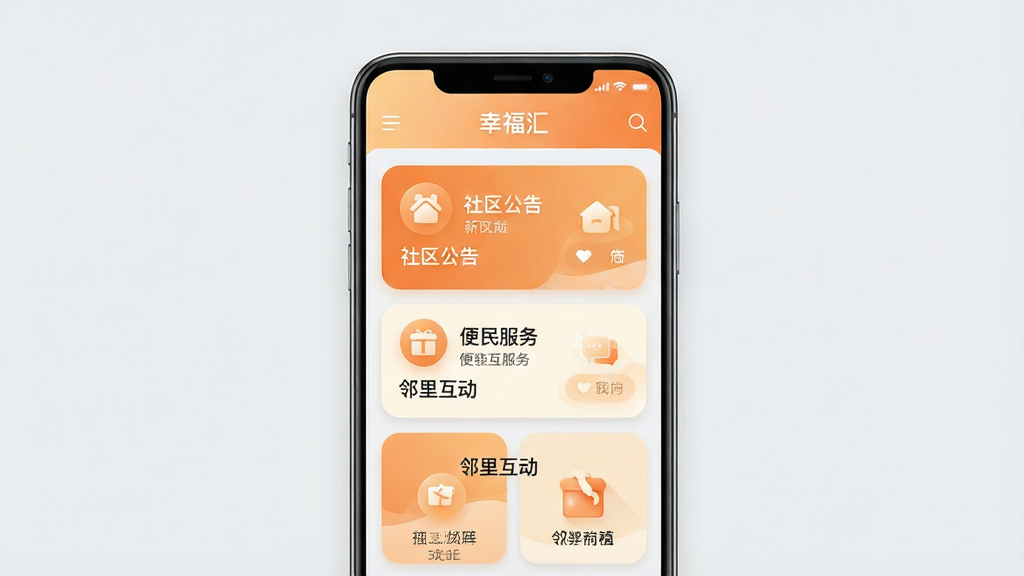 一张手机应用界面展示图,画面中央是一部竖屏安卓手机,屏幕内呈现