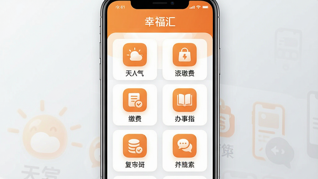 一张应用功能展示图,画面为
