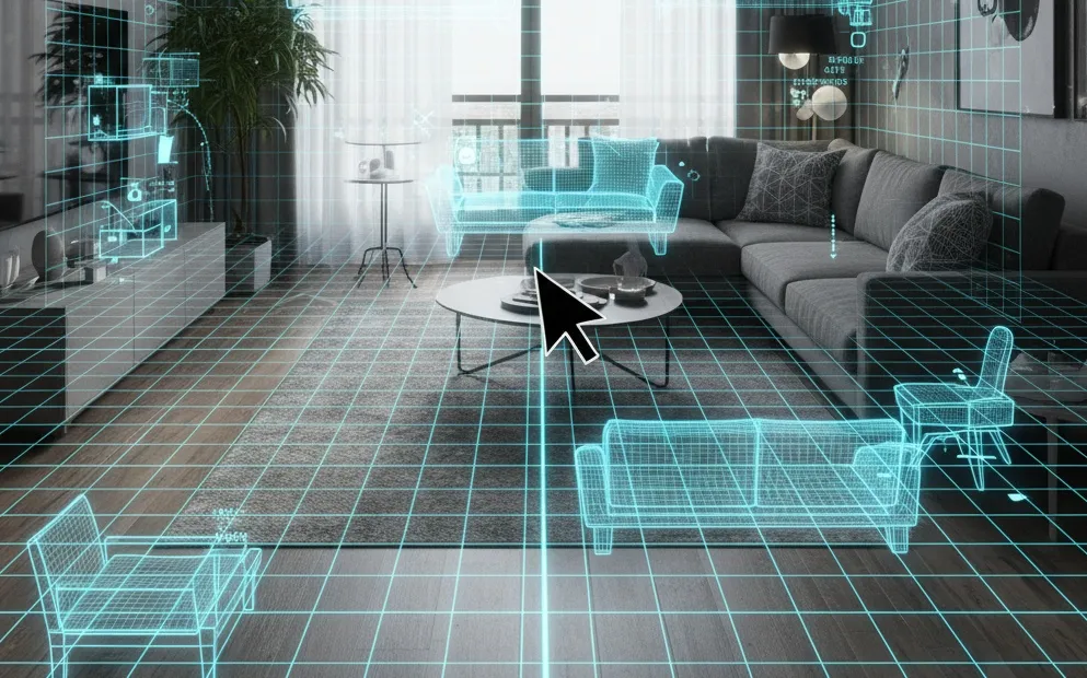 Aholo 3D 安卓版 三维房间设计界面