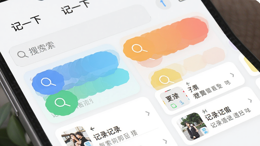 手机界面展示