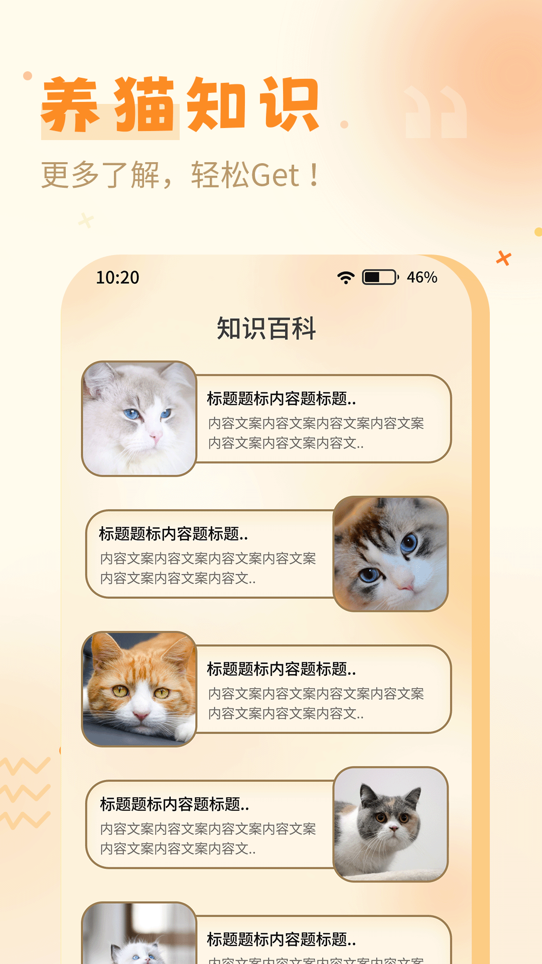 小橘猫宠物翻译器猫语识别结果页面