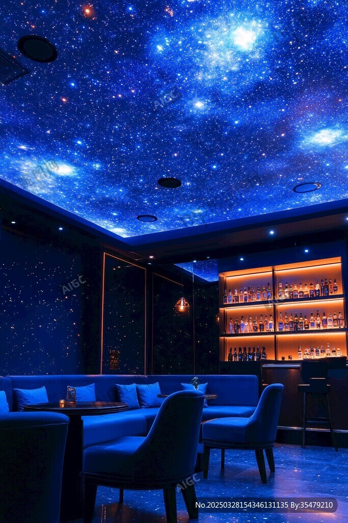 爱情酒吧初遇浪漫夜整体氛围场景图