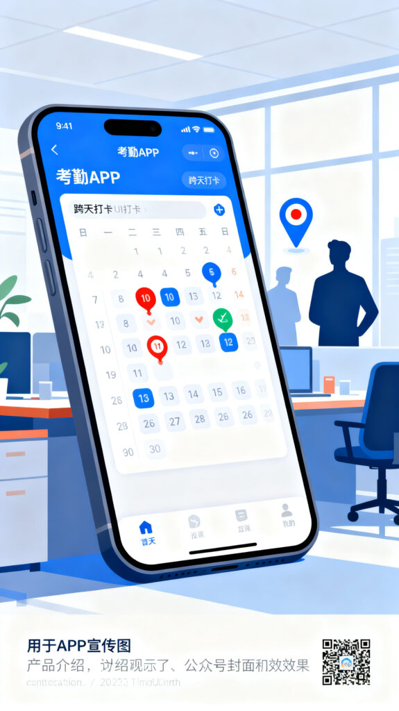 小步外勤app 手机外勤打卡定位设置界面 高效使用教程配图
