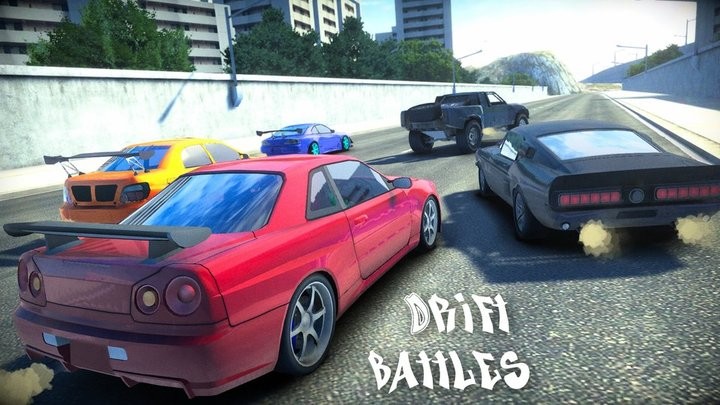 真正的漂移赛车模拟器(Real Drift Racing 2)车辆调校界面与漂移过弯实拍