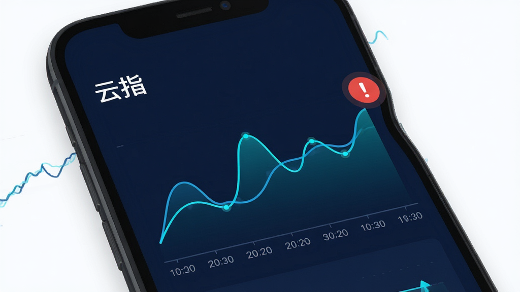 一张数据监测界面的设计图,画面为深色背景的手机屏幕,屏幕内显示