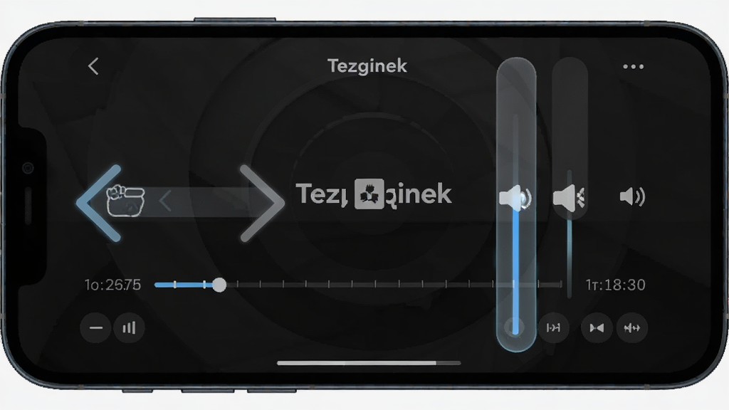 �ֻ�����չʾ Tezginek ���Ž��棬�����е��Ӱ�͸�����Ʋ���ʾ���������������Ҽ�ͷ����������ͼ�Σ����Ϊ������ɫ�Ƽ��磬ϸ����ͻ���������ϵ�ʱ��̶��뱶�ٰ�ť������ϸ�壬��ͼ�ɾ�