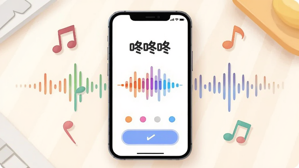 主体为一部竖屏智能手机,屏幕中央显示