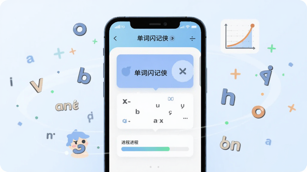 画面中央展示一部智能手机,手机屏幕内呈现