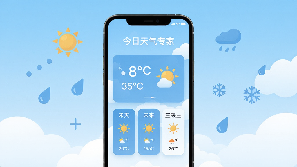 画面中央是一部智能手机,屏幕上显示