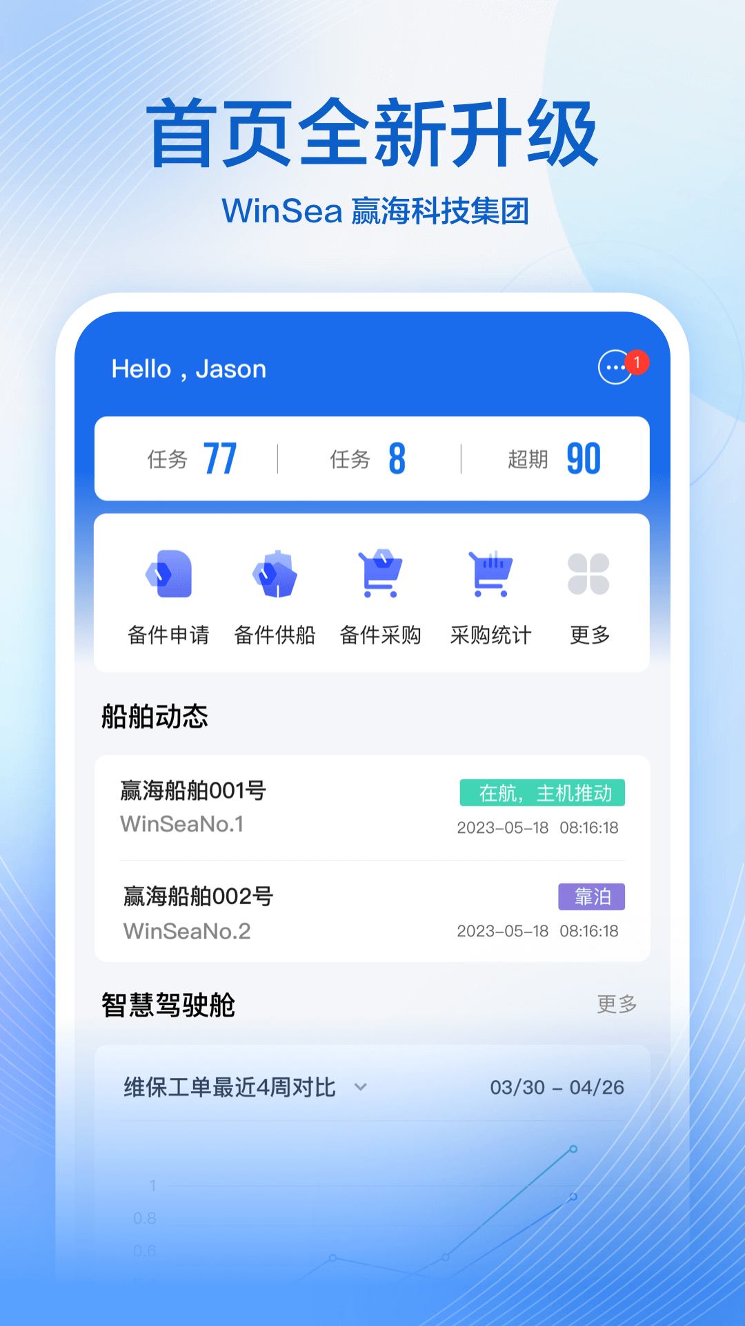赢海云船供app 船舶备件物料食品分类列表页面 供应商报价对比