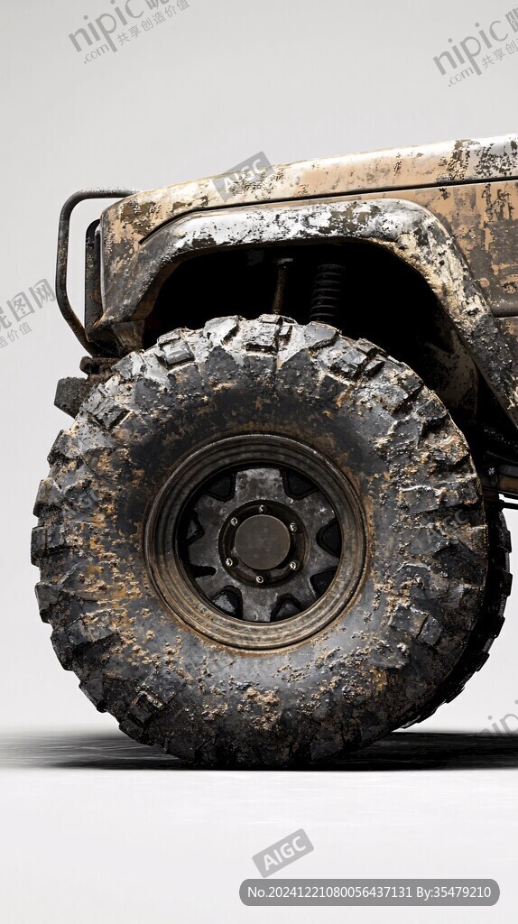 越野驾驶泥车(Offroad Mud Truck) 泥地胎与底盘护板改装细节图