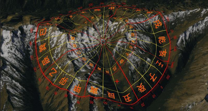 堪舆山水卫星地图 安卓版 罗盘图层展示