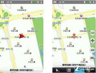 凯立德导航助手路线规划界面截图 目的地搜索操作展示