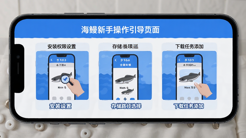�������ֲ�������ҳ�棬�ֻ���Ļ��ʾ�ֲ�ͼ�Ľ̳̣�������װȨ�����á��洢·��ѡ����������������������ļ�ʾ��ͼ����ɫ������Ϊ��������Ѻ����������ʸɾ����޶���Ԫ��