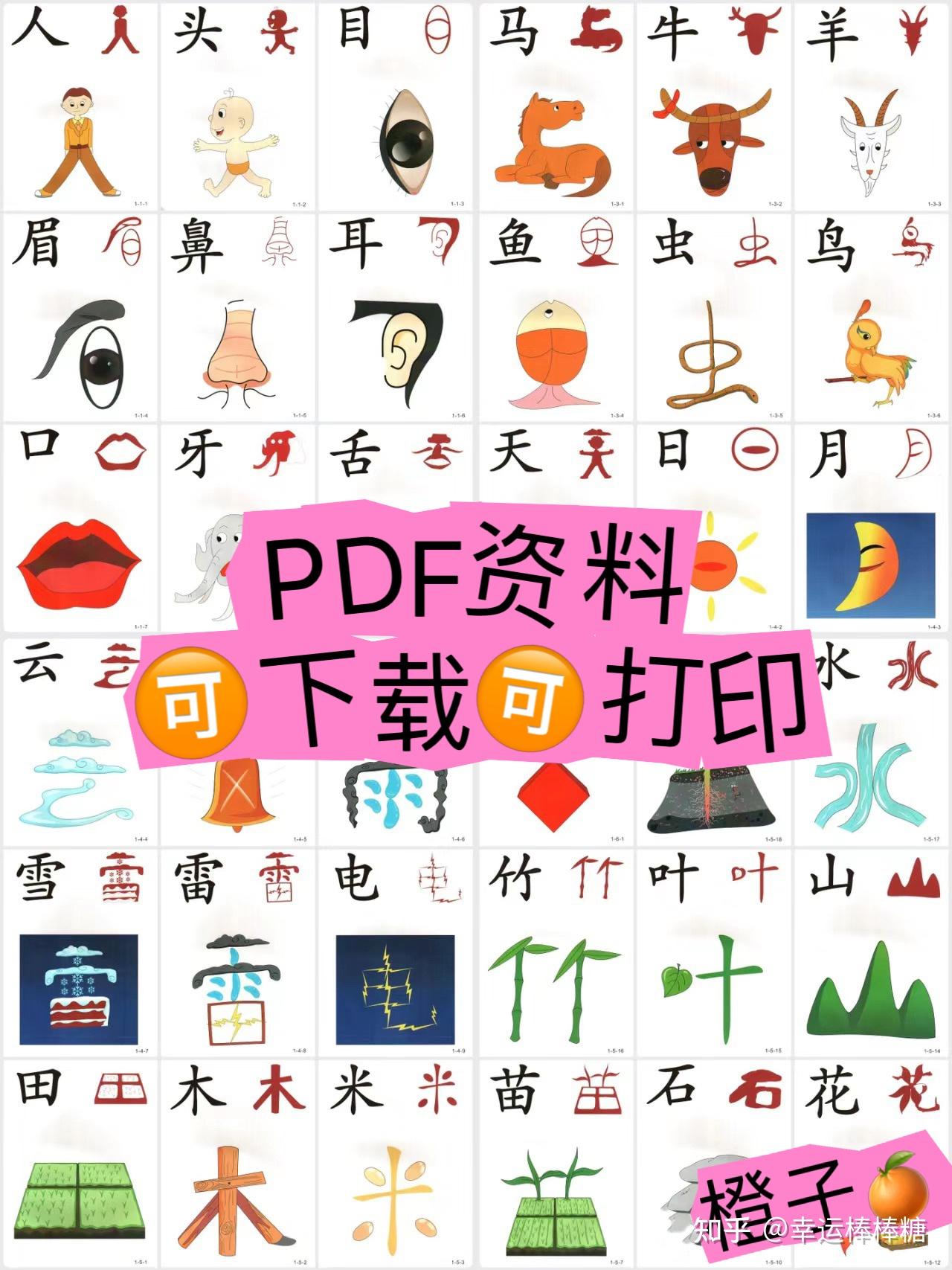 宝宝识字卡下载免费高清可打印早教资源 家长在家打印识字卡实拍图