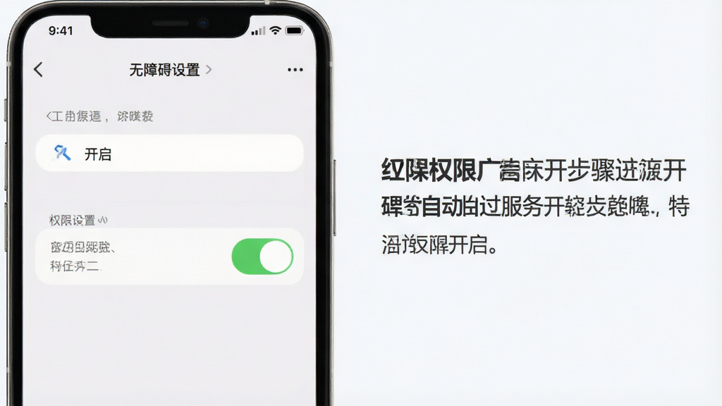 һ���ֻ����ϰ����ý����ʾ��ͼ��չʾ�������Զ��������񿪹ش��ڿ���״̬�������Ա�����ʾ����˵��Ȩ�޿������裬�����ֱ�ۣ�ǳɫ���������ʸɾ�����