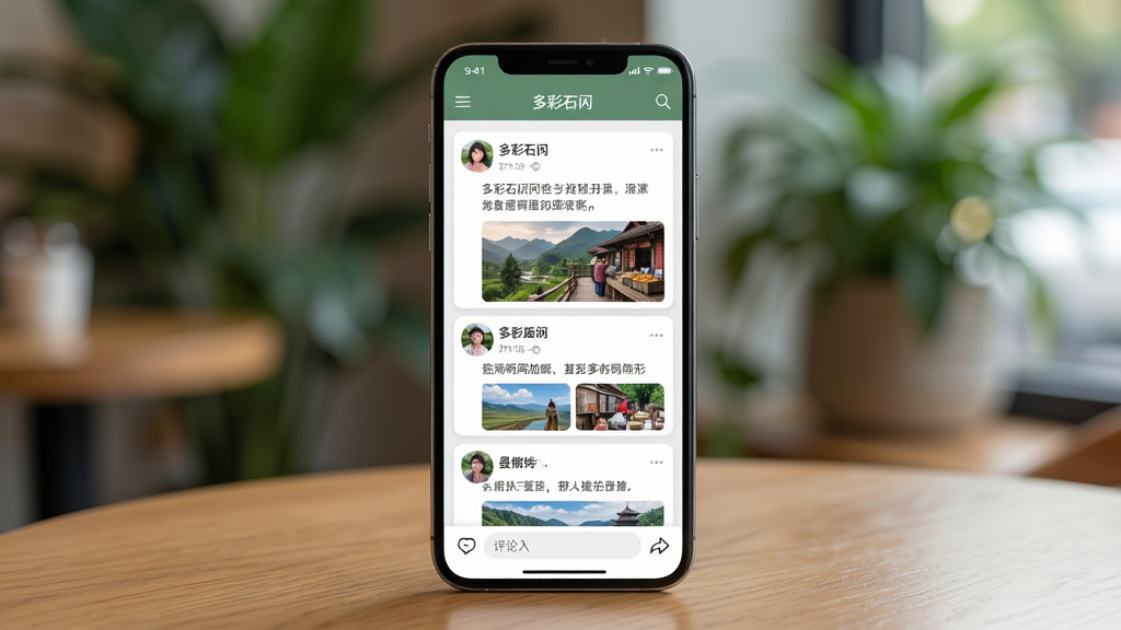 ��������Ϊ�ֻ���Ļչʾ�����ʯ�䡱��������ҳ�棬��Ļ��Ϊ�����û���̬��Ƭ������ͷ���ǳơ���������ͼ���ײ�������������ֻ������ڿ��������棬��������ֲ�黯������Ϊ�������湹ͼ�����Ϊ�罻Ӧ��չʾ�磻ϸ����ͷ����������Ƭ�����ȡ���ɫ��ͣ����ʸ��塢����ɾ����޶���Ԫ��