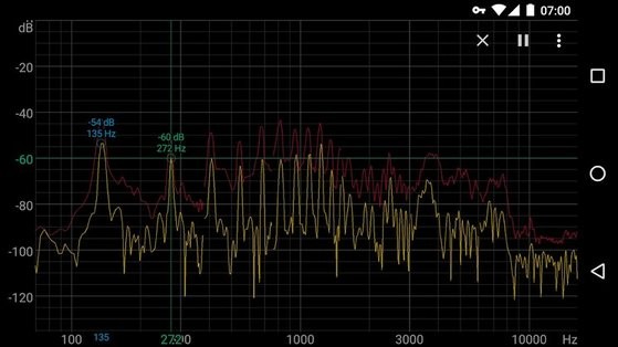声音频率器安卓版 实时频谱界面