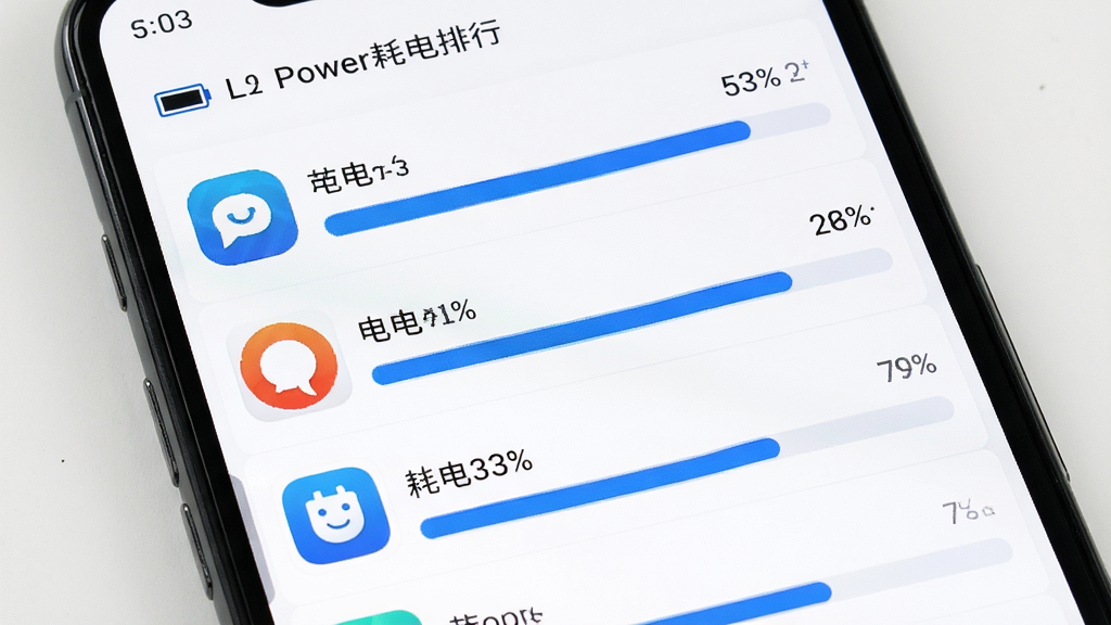 LLPower�ĵ�������棬�ֻ���Ļ��ʾӦ�úĵ������б���ÿ�а���Ӧ��ͼ�ꡢ������ĵ�ٷֱ�����ͼ������Ϊ�����б����У������ˬ��Լ�����ð�ɫ��������ɫ��������ϸ�ڰ������ͼ����ٷֱ����֣����������ɾ����޶���Ԫ��