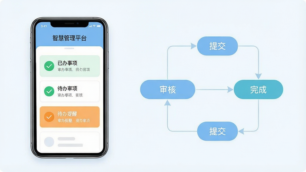 画面左侧是一部手机展示