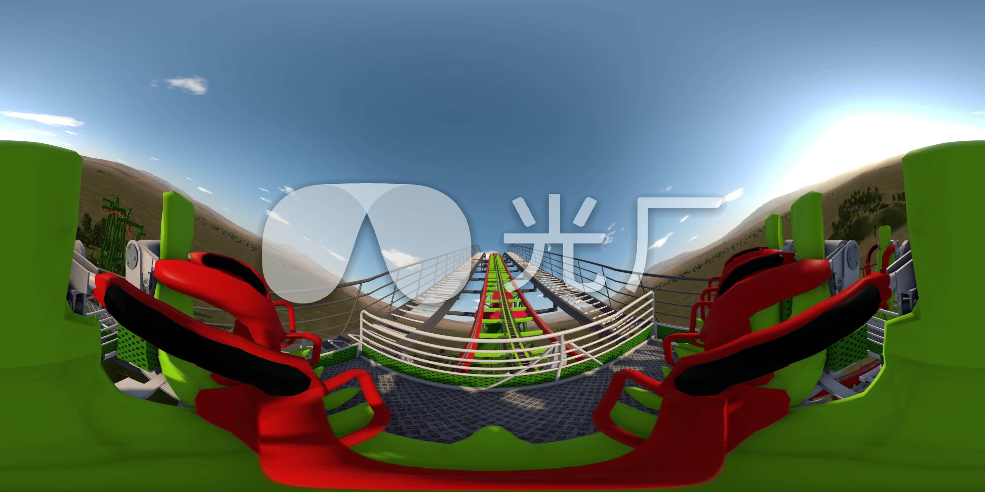 vr过山车3d第一视角过顶翻滚画面配图