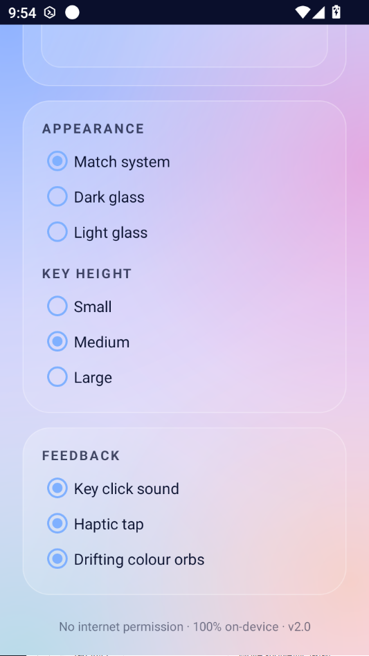 Һ̬��������(Liquid Glass Keyboard)2.0.1 �����ʸм���