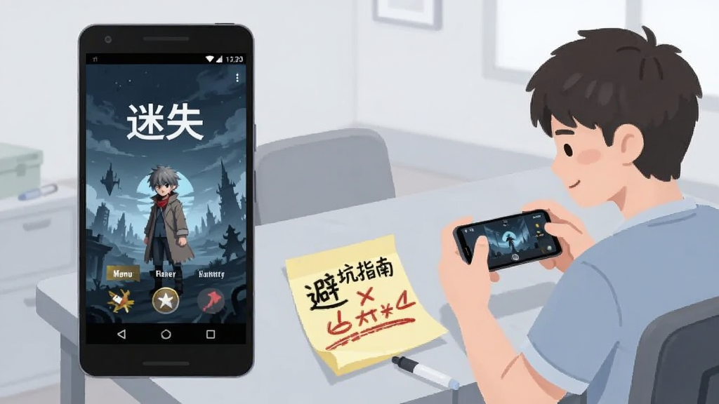 画面左侧为一部安卓手机,屏幕上显示