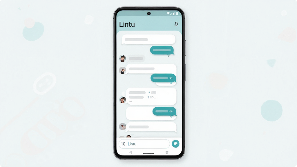 һ��չʾ Lintu �ֻ�Ӧ���������Ч��ͼ������������һ��������׿�ֻ�����Ļ�ڳ��ּ��ĶԻ���Ƭ�б���ײ�����򣬶�����ʾ��Lintu�����������岼����ˬ������ǳɫ������������ɫ��׺������ִ���Լ��ϸ��������Բ�ǿ�Ƭ�������Ӱ�����������ɾ����޶���Ԫ��