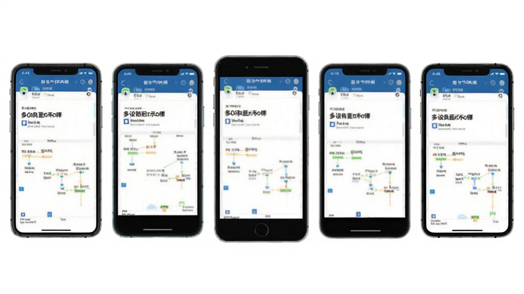 主体为电中和软件多设备适配示意图,布局为多部手机并排展示,排版横向排列,风格简约商务,细节包含不同尺寸屏幕与统一界面,画质清晰干净无多余元素