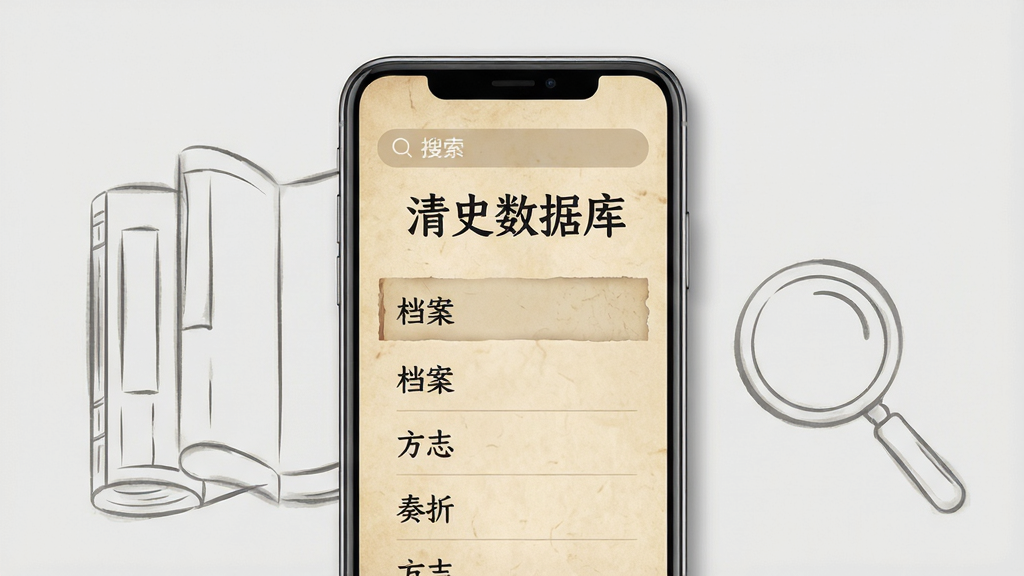 �����������һ�������ֻ�����Ļ��ʾ����ʷ���ݿ⡱Ӧ�������棬���������ɫ�¹�ֽ�ű������Ϸ�Ϊ�������·�Ϊ����Ŀ¼�б����������������ۡ���־����Ŀ���ֻ������Ե�īɫ�������ճ��ż���ҳ��Ŵ����������岼�־��жԳƣ����Ϊ��Լ��ƽ���廭��ϸ�����ֻ���Ե������΢ͶӰ������Ϊǳ�Ҵ�ɫ�����������ɾ����޶���װ��Ԫ��