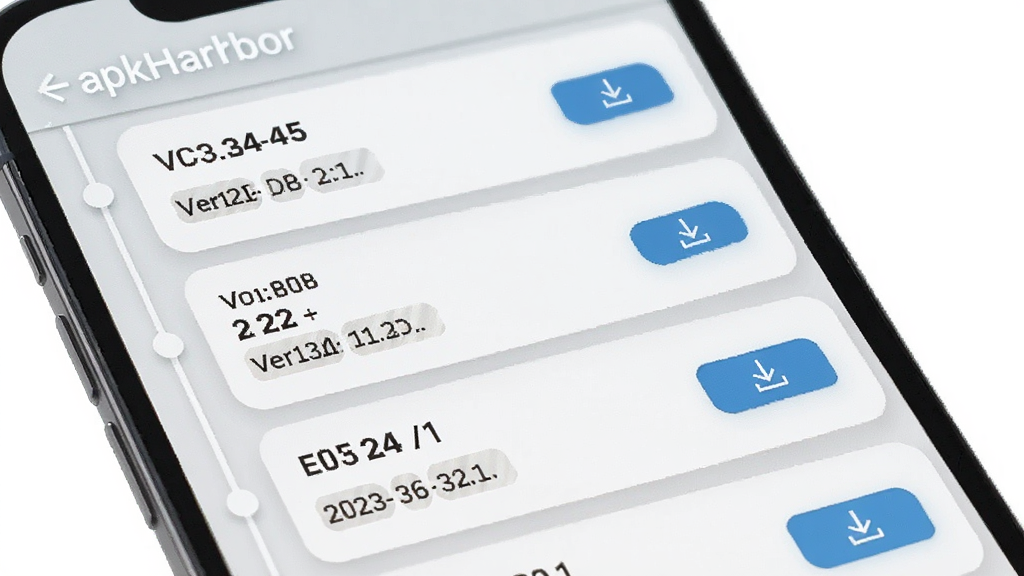 ApkHarbor�汾��������չʾ������Ϊ�ֻ���Ļ�еİ汾�б���Ƭ������Ϊ�������еİ汾��Ŀ��ÿ�������汾�������ڣ��Ű������ˣ����Ϊǳɫ��Ƭʽ��ƣ�ϸ�ڰ���ʱ�����������汾��ǩ�����ذ�ť�����ʸ���ɾ��޶���Ԫ��