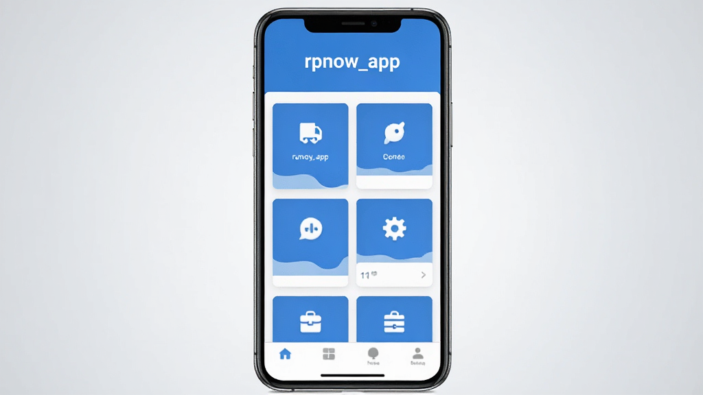 һ��չʾrpnow_app������������ֻ���ĻЧ��ͼ������������һ�����������ֻ�����Ļ����ʾrpnow_app����ҳ���֣��������������ơ�rpnow_app���������в�Ϊ���ܿ�Ƭʽ���У��ײ�Ϊ��������������ü���ִ��ı�ƽ����Ʒ����ɫ������Ϊ��������Ϊǳ��ɫ���䣬���������ɾ����޶���Ԫ��