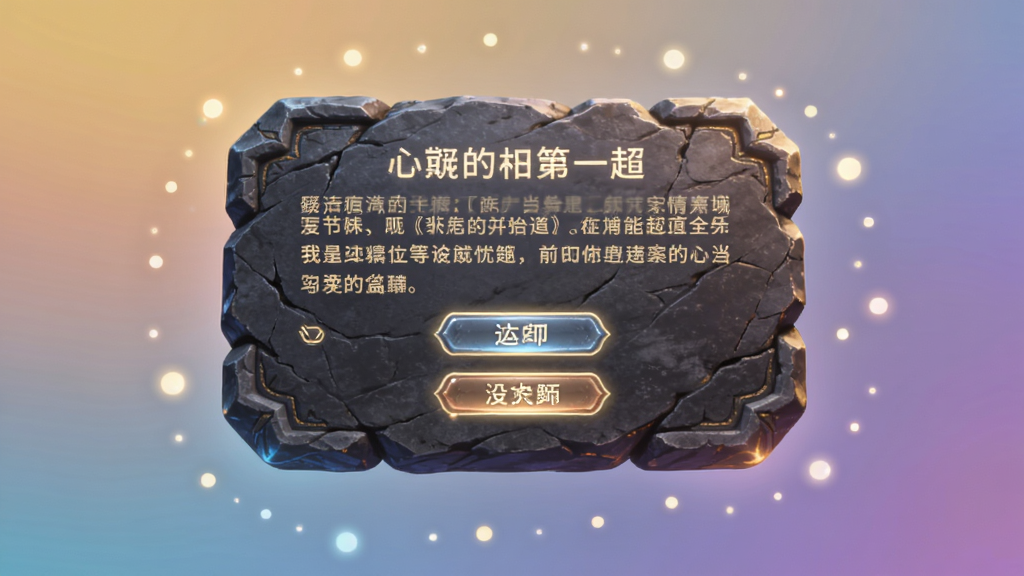 ��������Ϊһ�������ķ�������ʯ�壬ʯ������ʾ���ľ���������ѡ�ť������Ϊʯ����С����ܻ�����͹�㣬���Ϊ��ý������ͼ��ϸ�ڰ���ʯ�����������������ַ�����ť�߹��뽥�䱳�������ʸ���ɾ��޶���Ԫ��